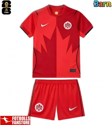 Kanada Hemmatröja Barn VM 2026 Kortärmad (+ Korta byxor)
